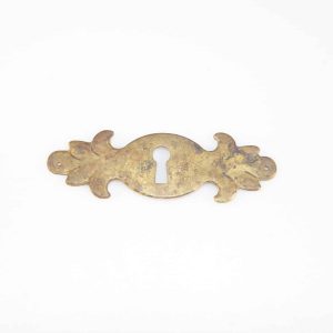 Schild, quer, patiniert, Kommoden Beschläge, Messing, 3.5 cm, 11.5 cm