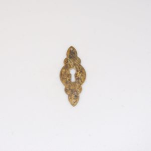 Schild, hoch, patiniert, Kommoden Beschläge, Messing, 9 cm, 4 cm