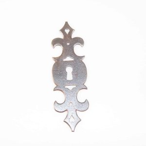Schild, hoch, Kommoden Beschläge, Eisen, 13.5 cm, 4 cm